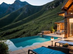 luksusowy dom w gorach